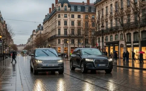 2-suv-qui-roulent-dans-un-centre-ville-lyon